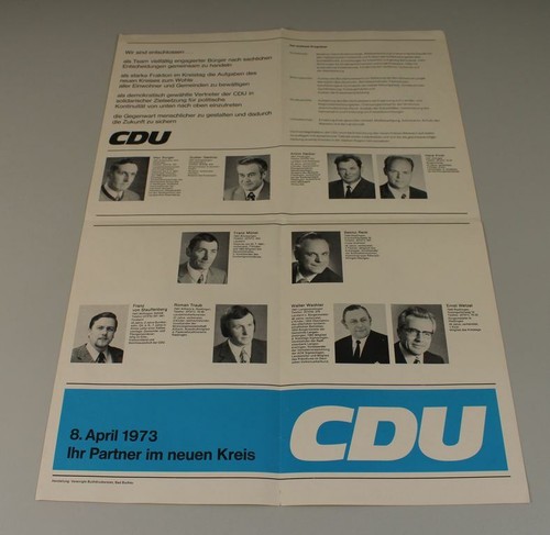 A10 altes cdu wahlplakat - cdu,