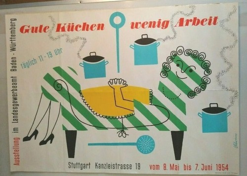 1954 poster plakat ausstellung - 1954,