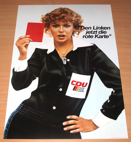 Cdu wahlplakat poster 70er - wahlplakat,