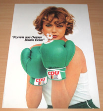 CDU WAHLPLAKAT POSTER 70er