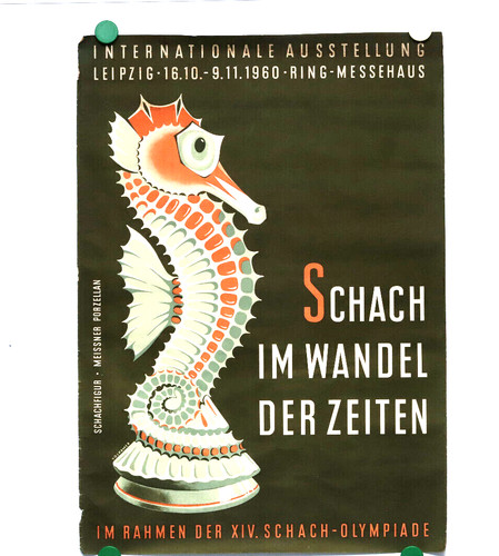 Orig altes ddr plakat schach - altes,