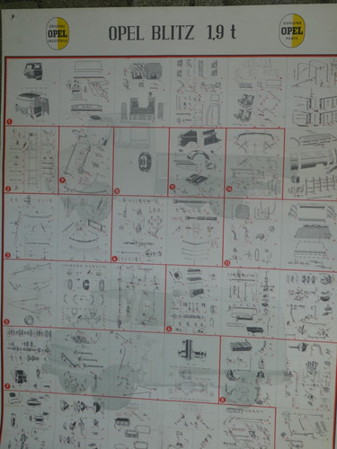Original opel blitz poster - opel,